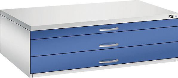 Enzianblau RAL 5010, Lichtgrau RAL 7035