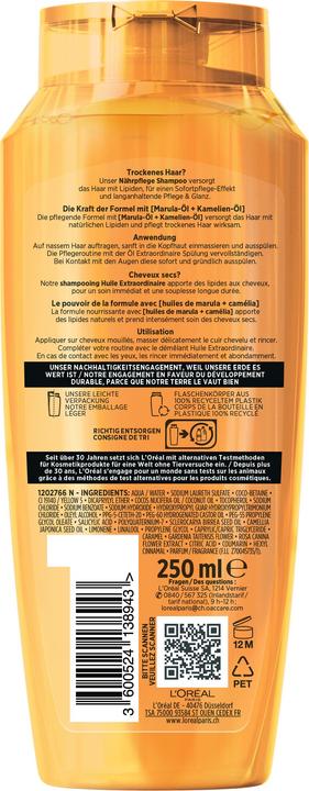 Image du produit L'Oréal Paris Elseve Extraordinary Oil (250 ml, Shampoing liquide)