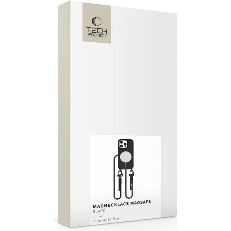 Thumbnail - Tech-Protect MagNecklace MagSafe Case with Lanyard for iPhone 16 Pro - Black, Handykette, Schwarz