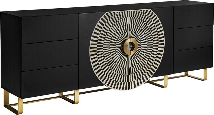 Produktbild Vical Home Grosses Design-Sideboard Gatsby 200 x 80 cm Archiviert (200 x 49 x 80 cm)