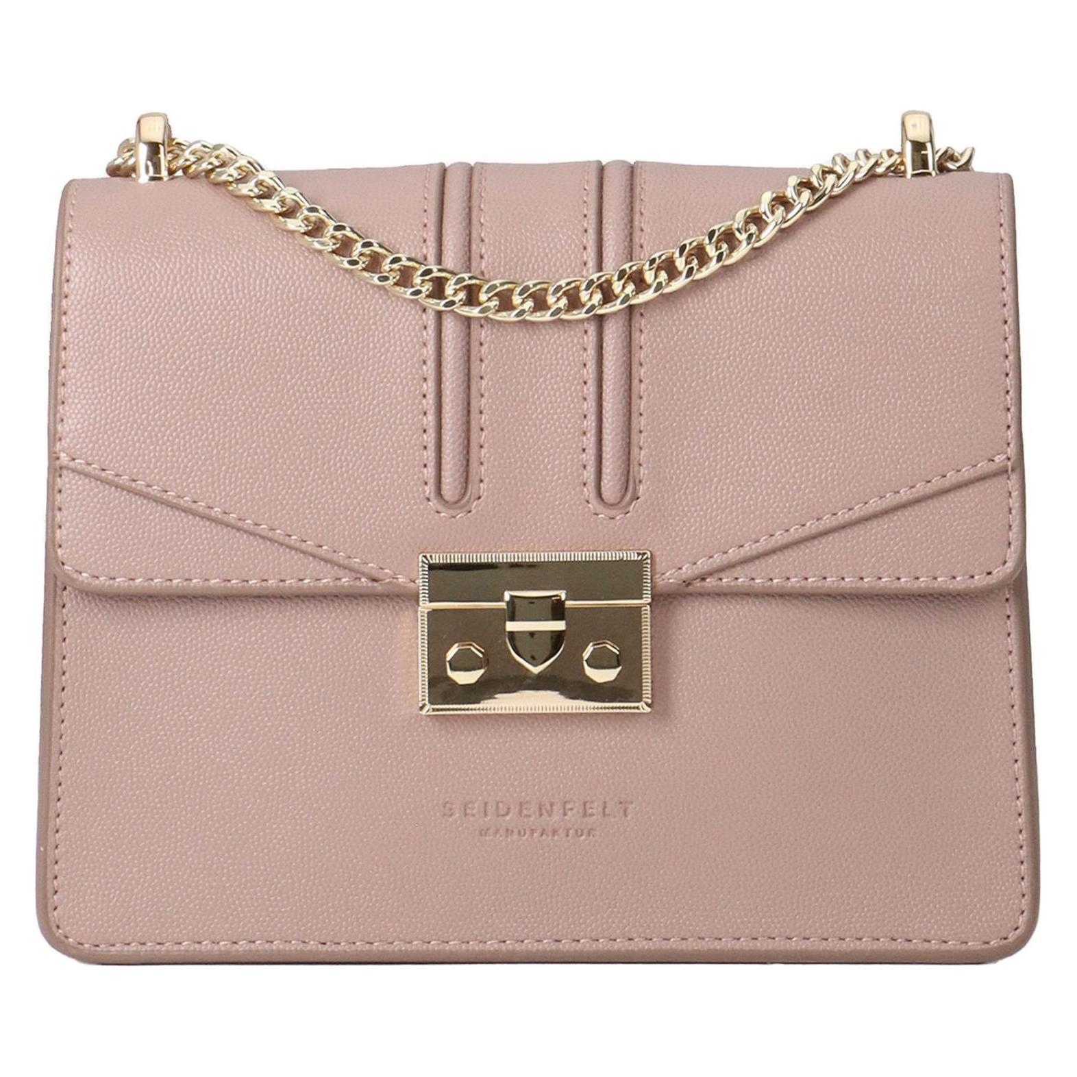 Seidenfelt, Damen, Handtasche, Roros Big, Rosa, Gold