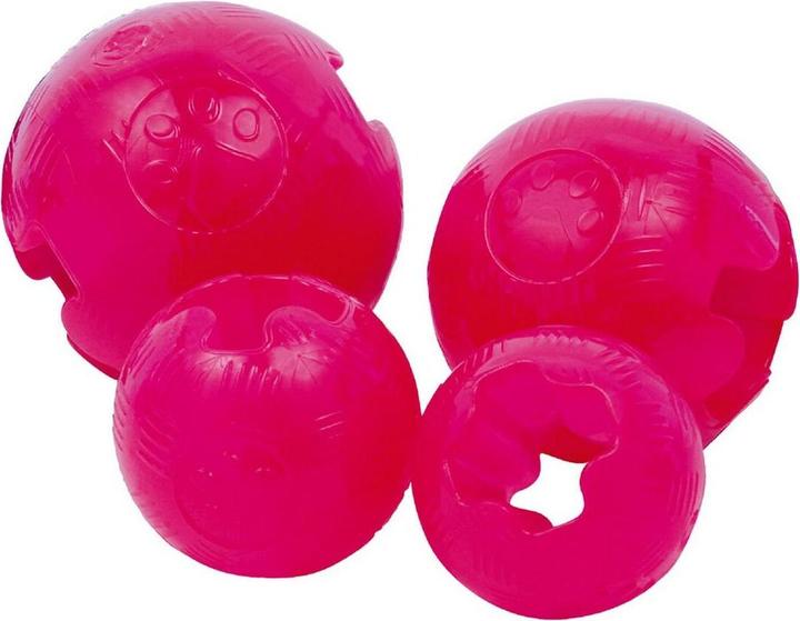 Actual product image Gloria Hundespielzeug TPR 8cm Rosa (Ball toy dog)