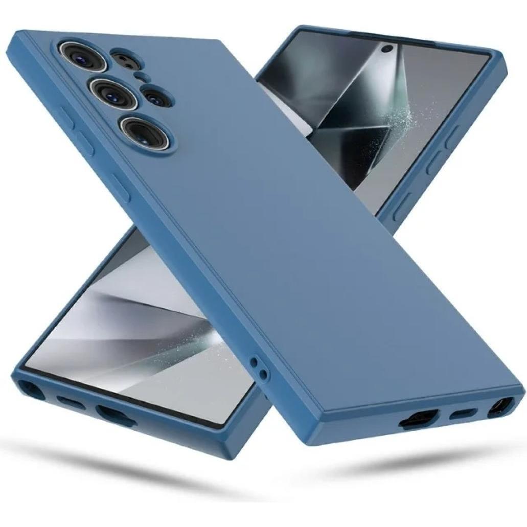 Thumbnail - Screenguard Liquid Silicone Case Hülle (Samsung Galaxy S24 Ultra), Smartphone Hülle, Blau