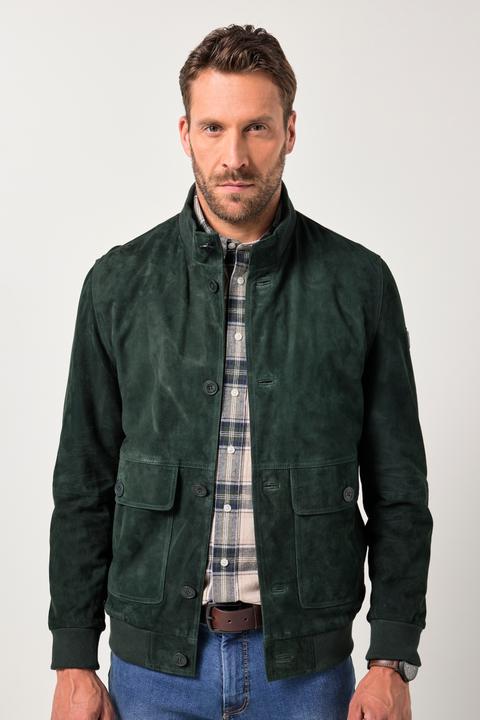 Produktbild JP1880 Lederjacke, Veloursleder, Stehkragen, Knopfleiste, bis 7 XL (7XL)