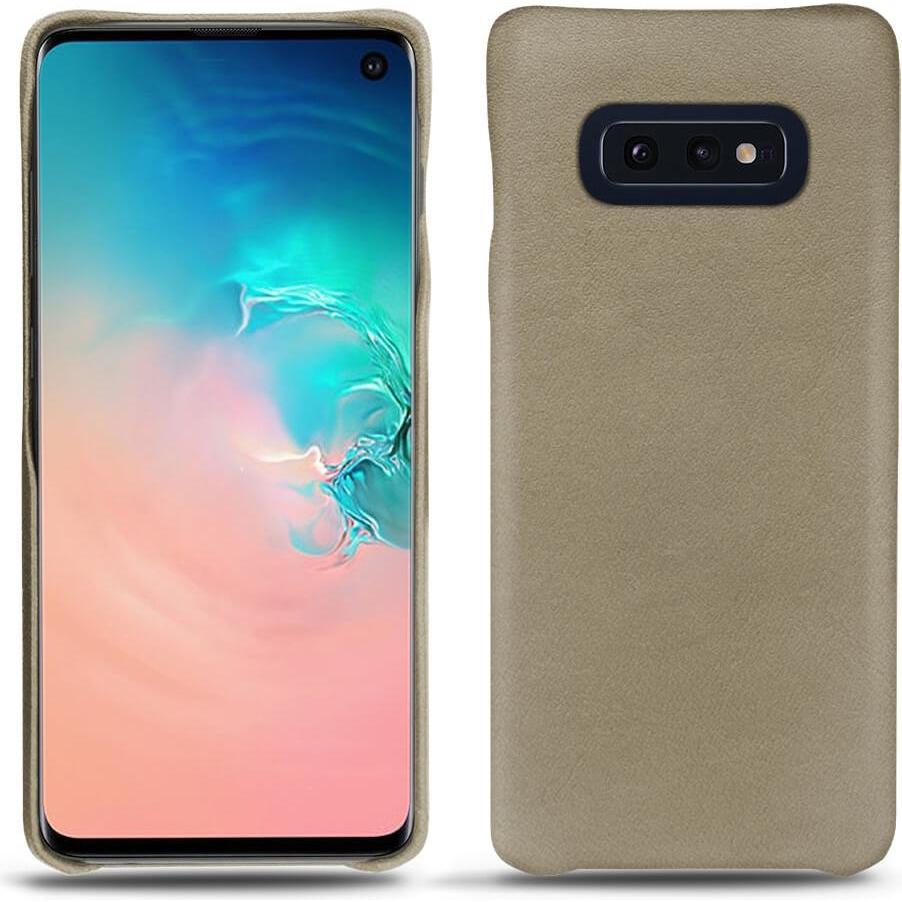 Noreve Lederschutzhülle (Samsung Galaxy S10e), Smartphone Hülle, Beige