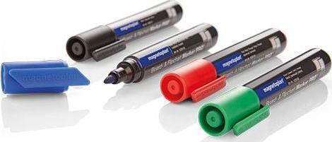 Immagine prodotto Magnetoplan Lavagna e pennarelli per lavagna a fogli mobili (4 x)