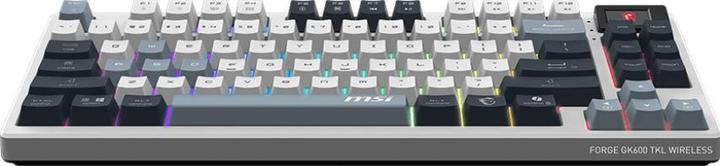 Actual product image MSI FORGE GK600 TKL W SKY FR (FR, Cable, Wireless)