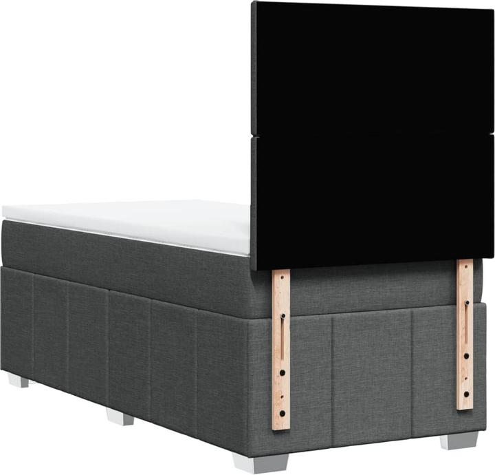Produktbild vidaXL Bo x springbett mit Matratze 90 x 190 cm Stoff (90 x 190 cm)