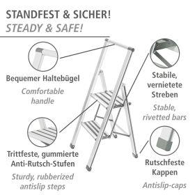 Actual product image Wenko Household ladder (Stile, 44 cm)