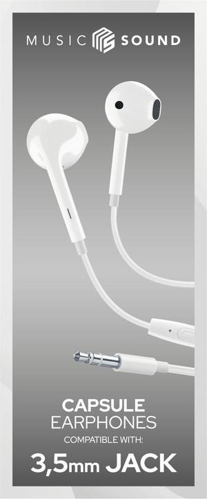 Produktbild Cellularline Music Sound Earphones Capsule (Keine Geräuschunterdrückung, Kabelgebunden)