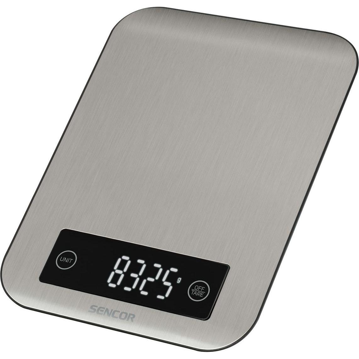Sencor SKS 7100SS elegant kitchen scale, Bilancia da cucina, Argento