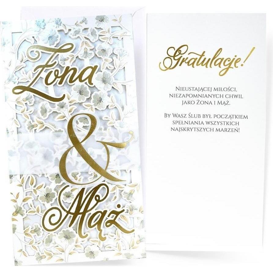 Kukartka, Biglietto di auguri + Carta da lettere, Hochzeitskarte (1 pz.)