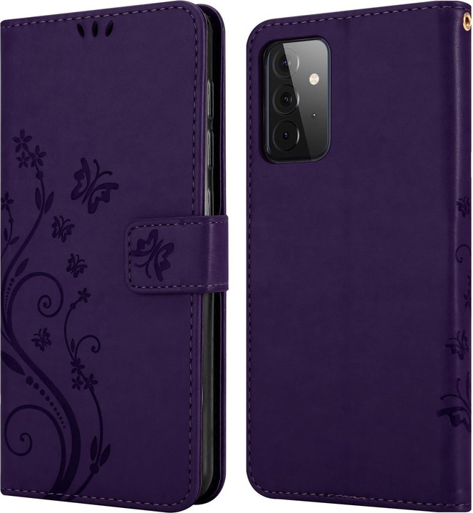 Produktbild Cadorabo Flower Book Hülle (Samsung Galaxy A72)