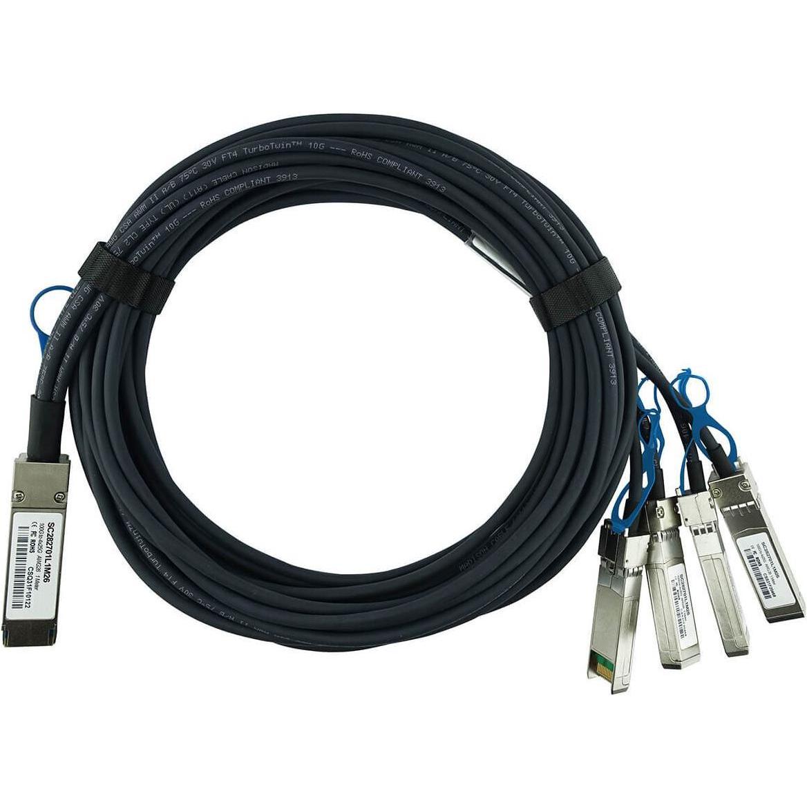 CBO Lenovo 7Z57A03565 kompatibles BlueLAN QSFP28 DAC SC282701L3M26, Transceiver, Schwarz