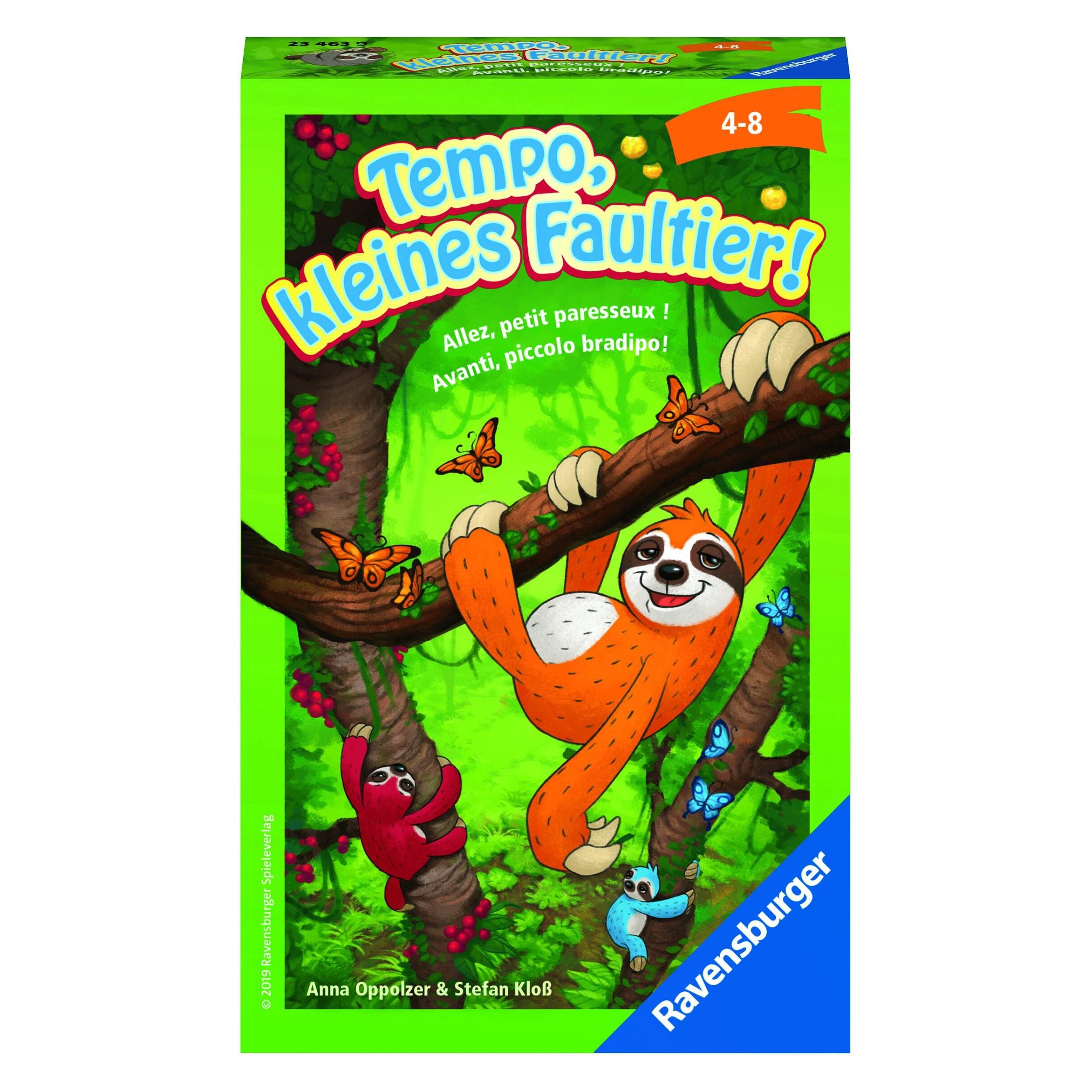 Ravensburger Tempo, kleines Faultier! (Deutsch, Französisch, Italienisch, 2 - 4 Spieler)