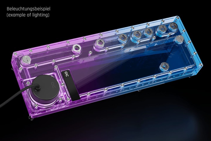 Image du produit Alphacool AGB Core Distro Plate 420 Links VPP/D5 mit VPP Apex Pumpe