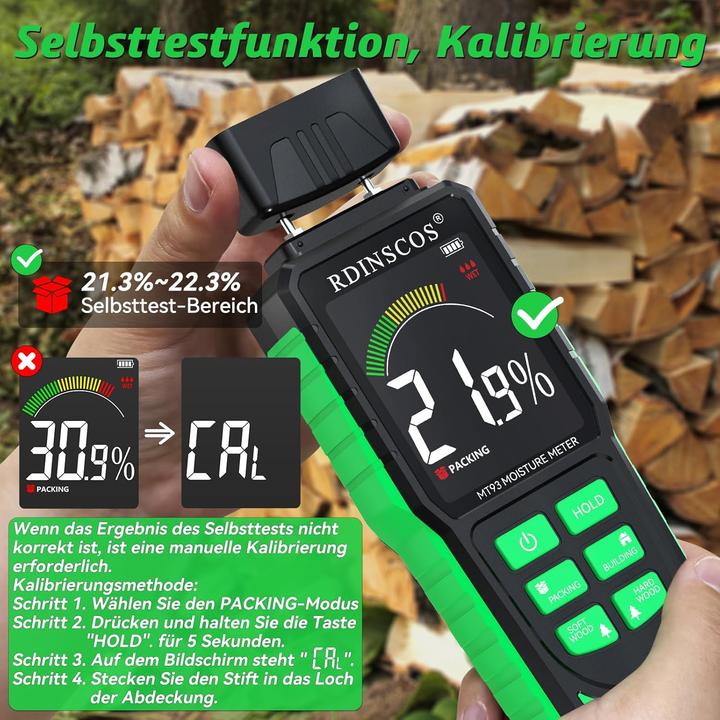Actual product image Rdinscos Holzfeuchtemessgerät MT93
