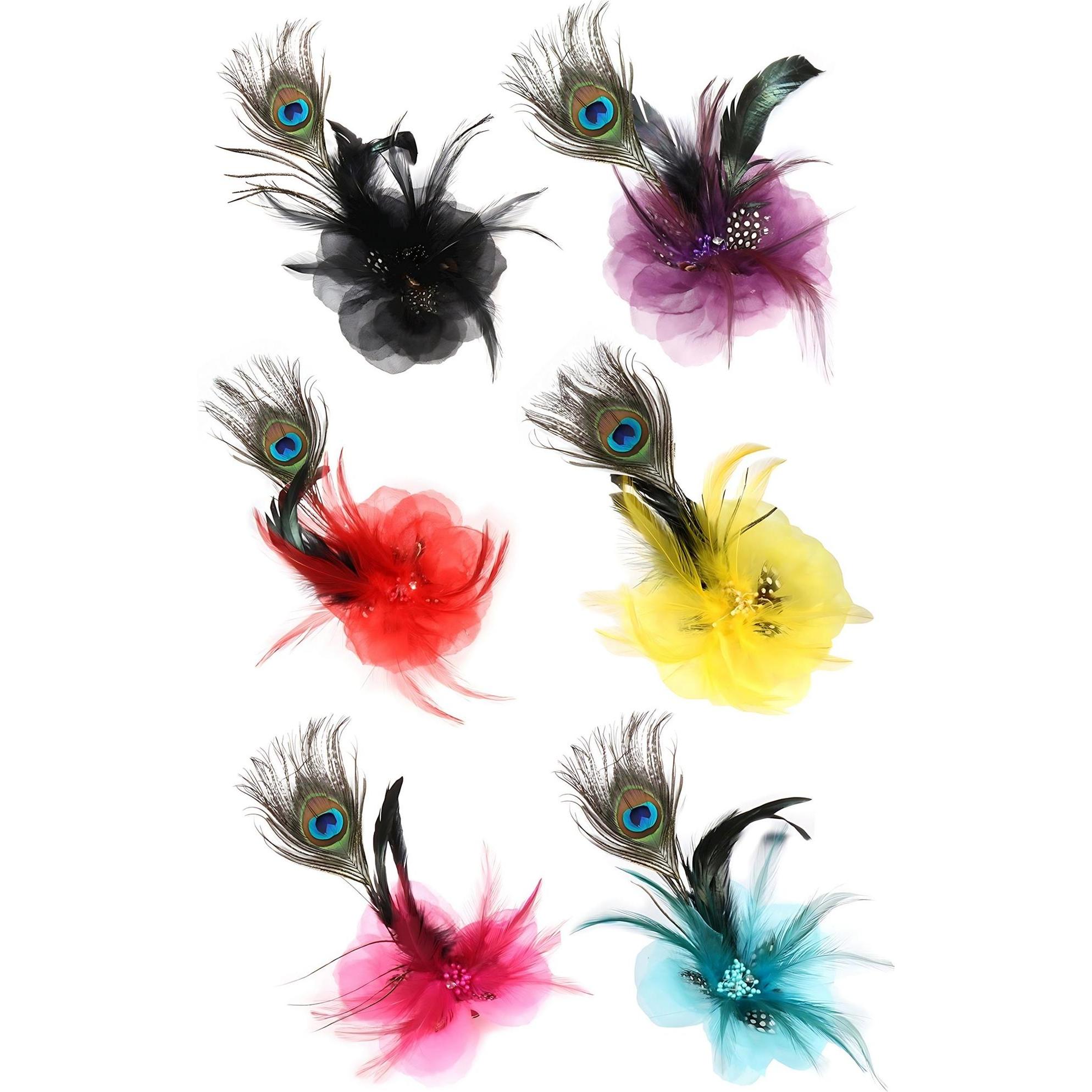 Thetru Unisex Violett Federschmuck In Verschiedenen Farben