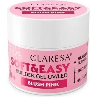 Claresa Rosa Smalto Per Unghie, Blush Pink Nail Builder Gel 45G ( Cipria, Vernice Uv Gel)