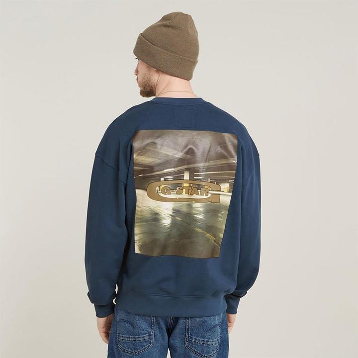 Image du produit G-Star Pull ample avec impression au dos (XL)