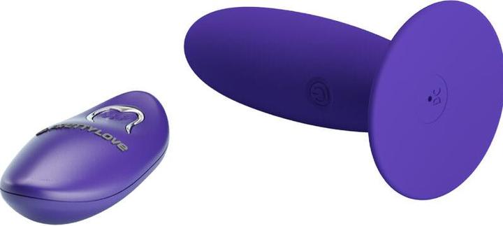 Actual product image Pretty Love Youth Plug Anal Vibrator With Remote Control Purple (3.30 cm)