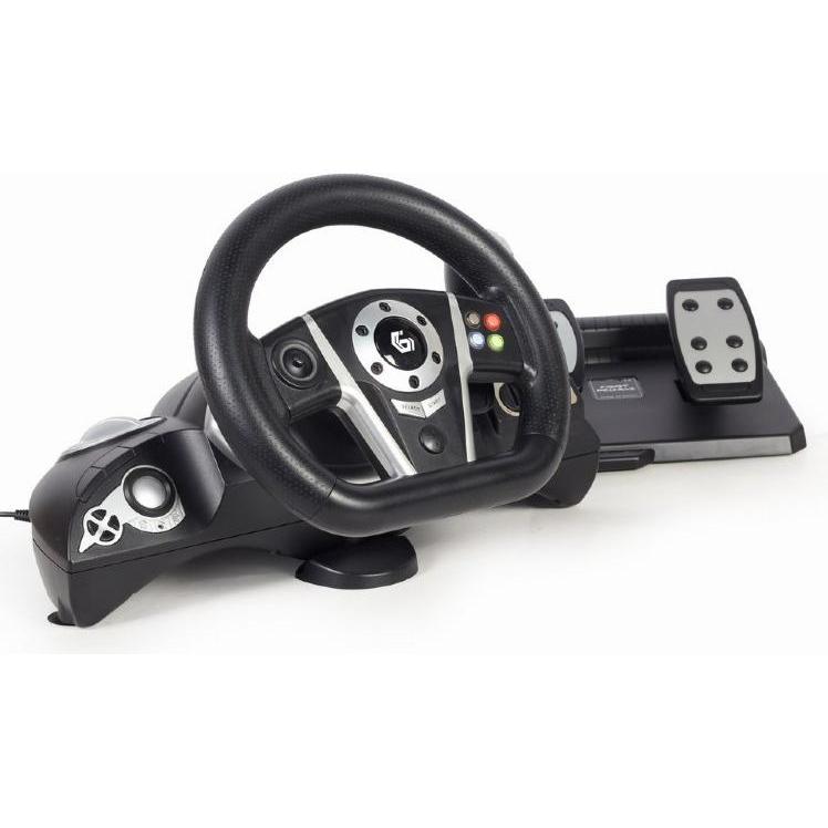 Gembird Kierownica STR-M-01 (Switch, PS3, PC, PS4), Gaming Controller, Schwarz