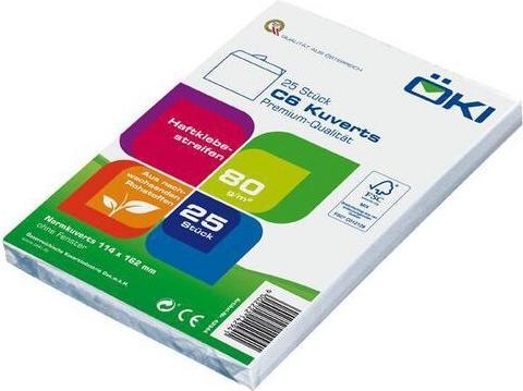 Immagine prodotto Office Busta 80 g Hf, C6, bianca, 25 pezzi (25 x)