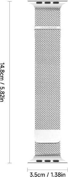 Actual product image Dux Ducis Pro Bracelet (42 mm, 44 mm, 45 mm, 49 mm, Stainless steel, Apple Watch Series 5, Apple Watch SE, Apple Watch Ultra 2, Apple Watch Series 4, Apple Watch SE (2022/2023), Apple Watch Series 3, Apple Watch Series 8, Apple Watch Series 7, Apple Watch Series 6, Apple Watch Series 9, Apple Watch Ultra)