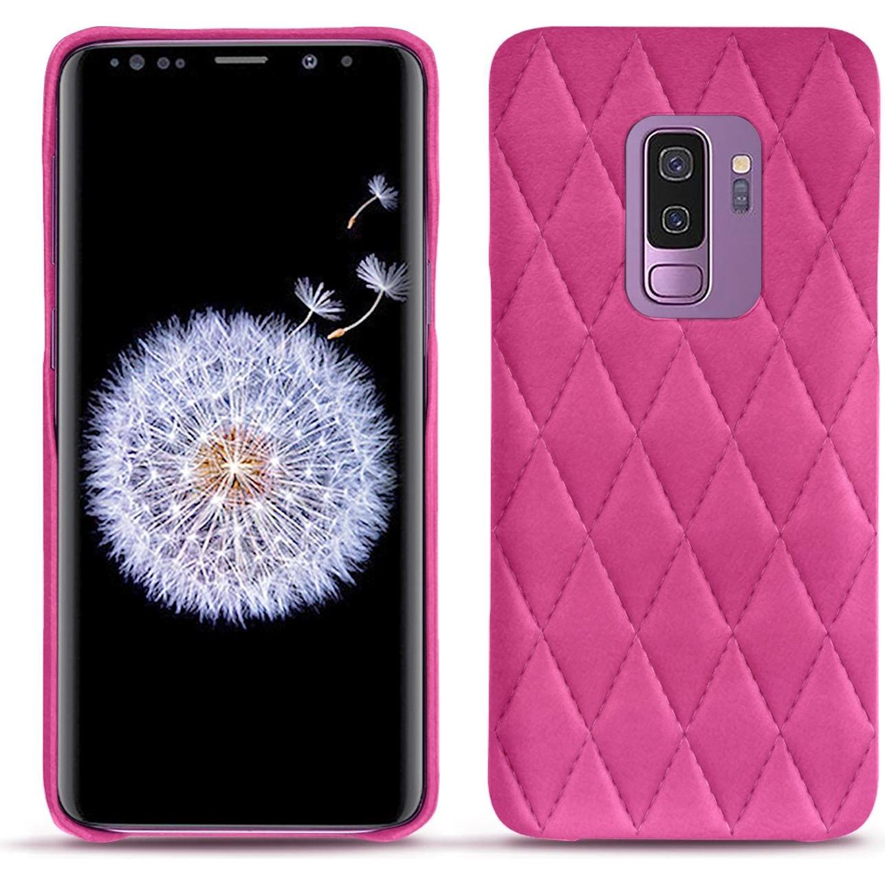 Noreve Lederschutzhülle (Samsung Galaxy S9+), Smartphone Hülle, Rosa