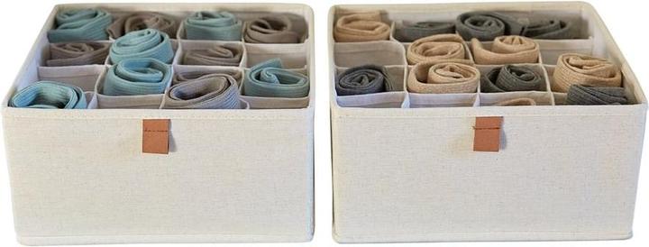 Produktbild Love it Store it Premium Kleiderschrank Organizer 2er Set mit 16 Fächern (30 x 30 x 15 cm, 13.50 l)
