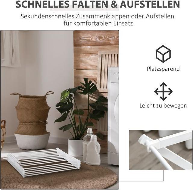 Actual product image Swisshandel24 Foldable drying rack 8-tier drying rack Tower dryer Tower drying rack Metal drying rack