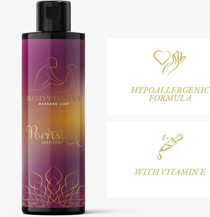 Productafbeelding Bodygliss Massageolie en Glijmiddel in 1 Pornstar Martini - 150 ml (150 ml)