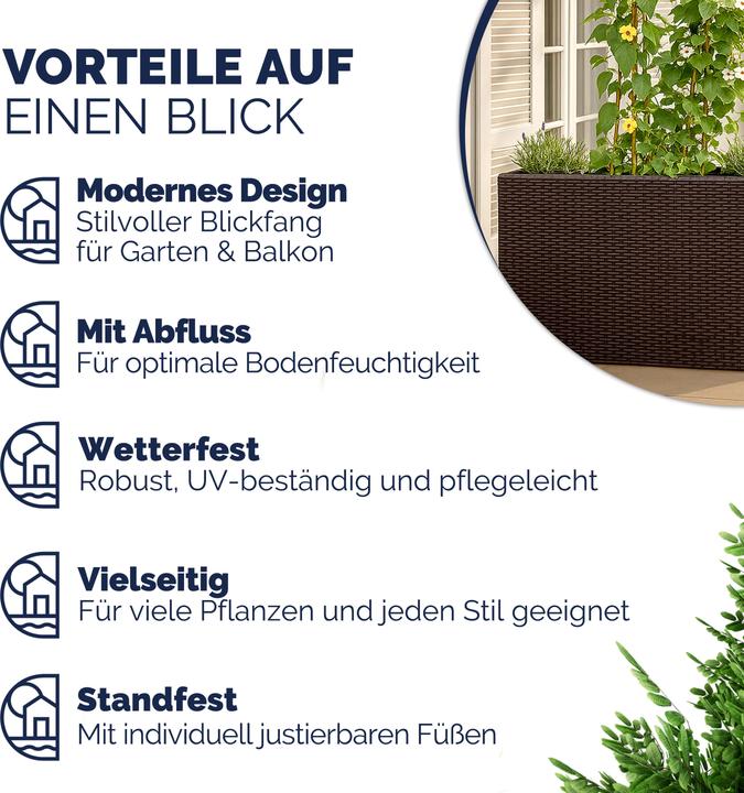 Produktbild Casaria Blumentopf (27 cm)