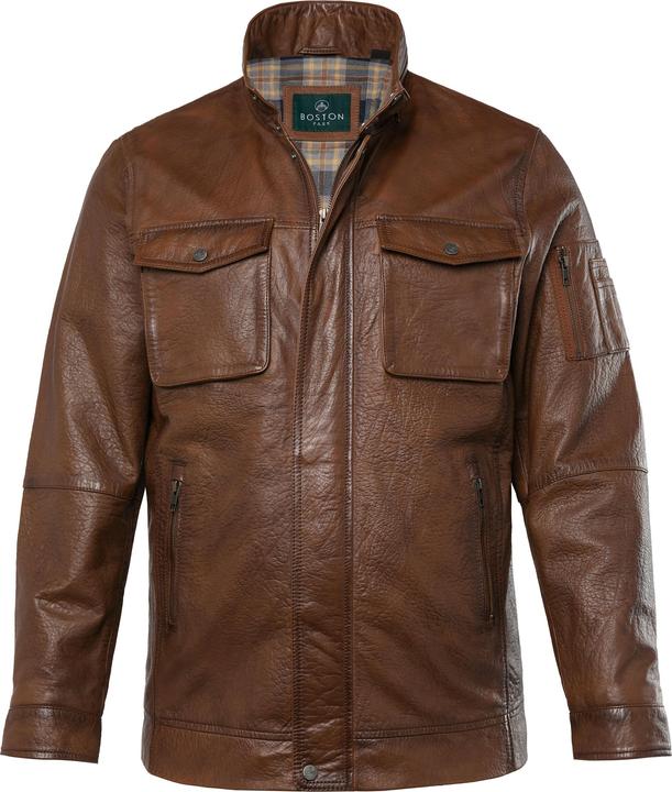 Produktbild Boston Park Lederjacke, Leder, Lammnappa, Stehkragen, Zipper, bis 84/86 (80)
