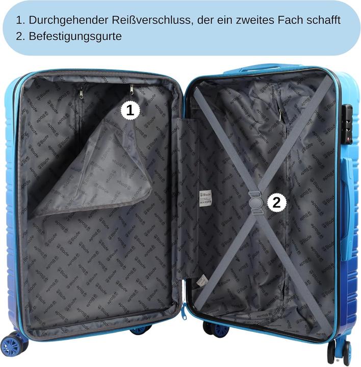 Actual product image Blade Erweiterbarer Hartschalenkoffer mit TSA Schloss (70 l)