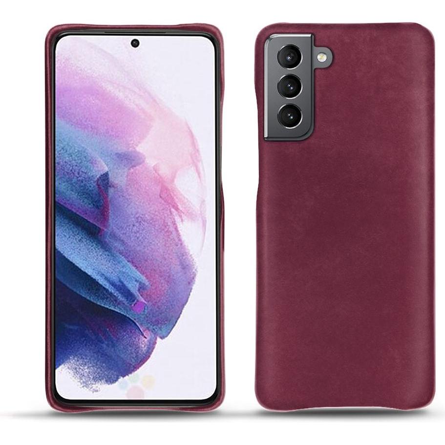 Noreve Lederschutzhülle (Samsung Galaxy S21), Smartphone Hülle, Violett