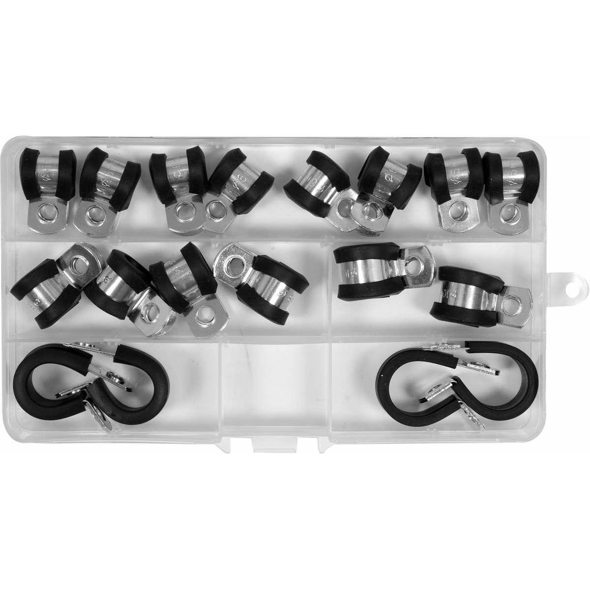 Yato, Raccordo per tubo flessibile, OPASKI ZACISKOWE METALOWO-GUMOWE 18szt.