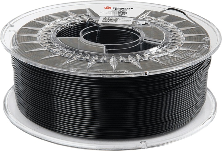 Image du produit Prografen Filament PLA Graphene Strong 1.75mm Black 1kg (PLA, 1.75 mm, 1000 g, Noir)