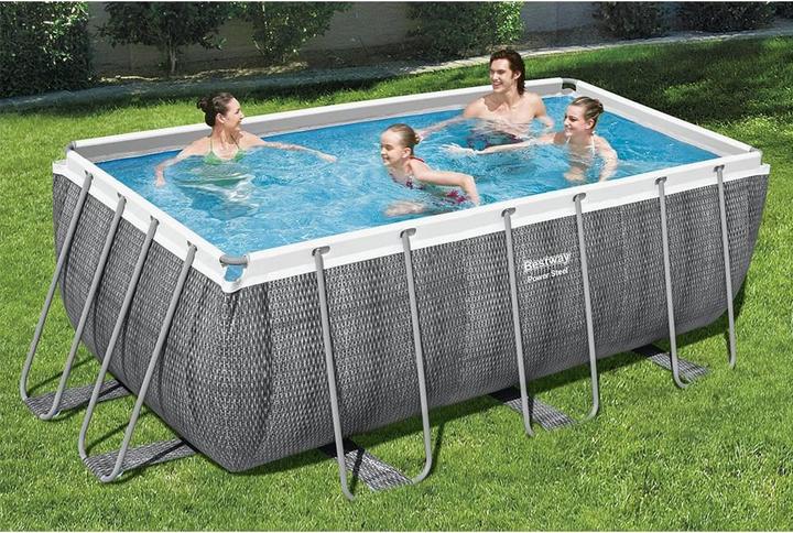 Produktbild Bestway Rectangular Power Frame Pool (412 x 201 x 122 cm)