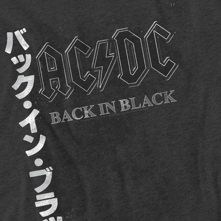 Actual product image AC/DC Unisex Adult Back in the Day Kanji T-Shirt (L)
