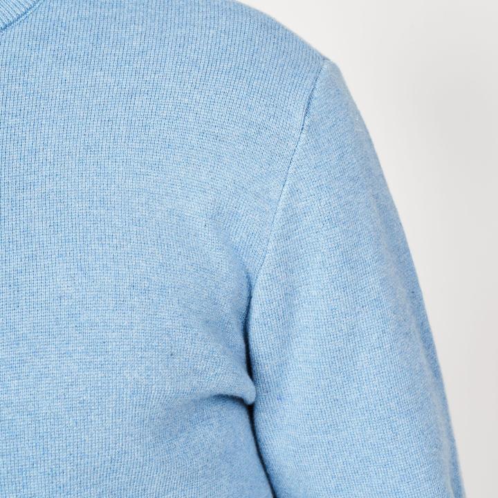Actual product image Inesis Men's golf 1/2 zip pullover - mw500 sky blue (L)