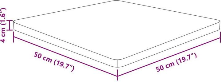 Actual product image VidaXL Isabel (40 x 40 x 4 cm)