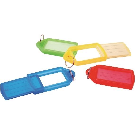 pavo, Schlüsselanhänger, Nøgleskilt, pakke a 10 stk. i assorterede farver, Mehrfarbig