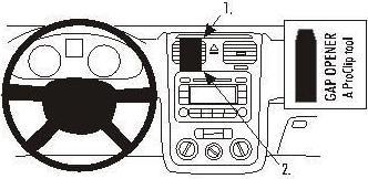 Immagine prodotto Brodit 853358 Supporto per auto Volkswagen Golf V