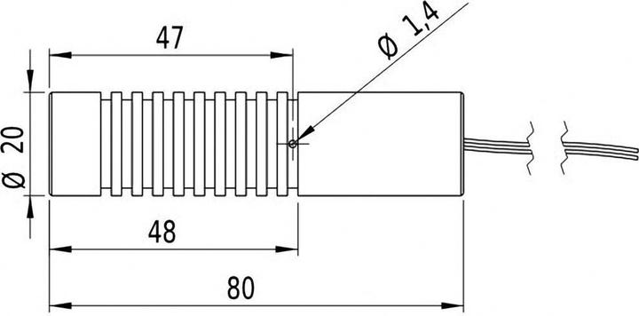 Actual product image Picotronic Laser module dot green 1 mW DD532-1-3(20x80) (70100853)