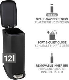 Actual product image Wenko Treteimer Design Easy-Close (12 l)
