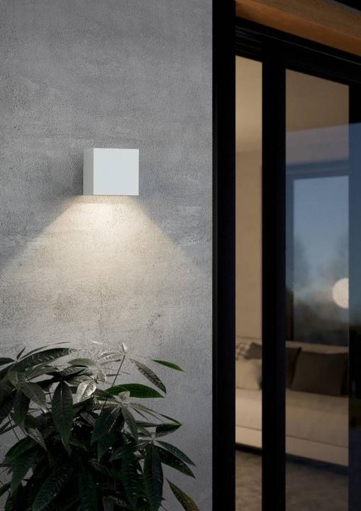 Produktbild EGLO 68442 CALPINO PRO LED Aussen-Wandleuchte 5,4W Weiss Warmweiss IP65 (IP65)