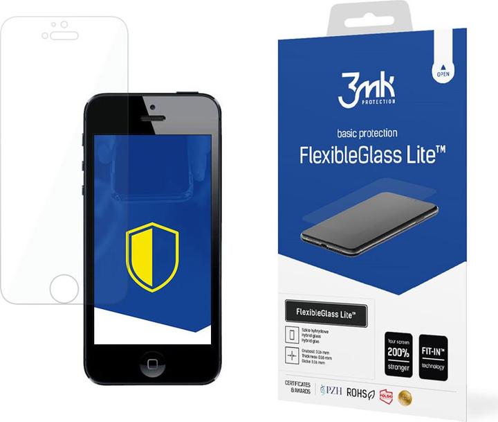 Actual product image 3MK FlexibleGlass Lite Display Film (1 Piece, Apple iPhone SE)