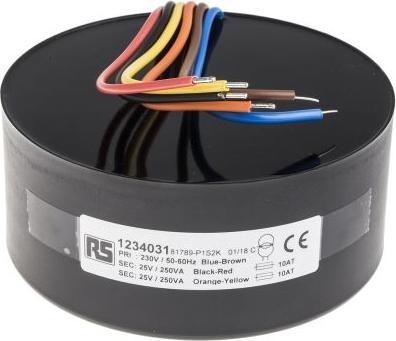 Produktbild RS PRO Toroidal Transformer 500VA 2 x 25V ac