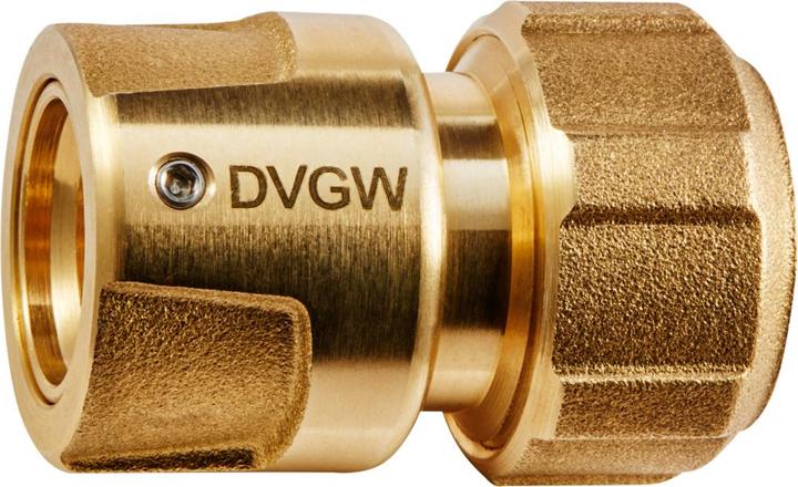 Image du produit Karasto Raccord pour tuyau système d’enfichage GEKA plus KTW laiton taille du tuyau 19 mm (Raccord de tuyau, 101.60 mm)